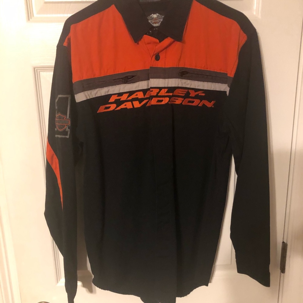 NWOT Harley Davidson Mens Large Button up shirt